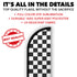 Black & White Checkered Windless Banner Flag