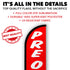 Preowned Cars (Red & White) Windless Banner Flag