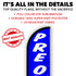 Preowned Cars (Blue & White) Windless Banner Flag