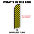 Yellow & Black Checkered Windless Banner Flag