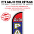 Auto Parts (Red & Blue) Windless Banner Flag