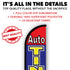 Auto Tinting (Red & Blue) Windless Banner Flag