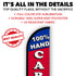 100% Hand Car Wash Windless Banner Flag