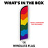 Rainbow Windless Banner Flag