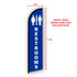 Restrooms Windless Banner Flag