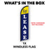 For Lease Windless Banner Flag