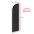 Black Solid Color Windless Banner Flag