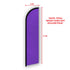 Purple Solid Color Windless Banner Flag