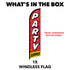 Party Supply Windless Banner Flag