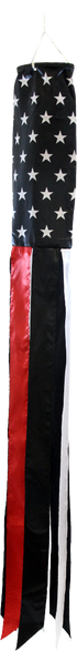 Thin Red Line USA Super Shiny Poly 5ft Windsock