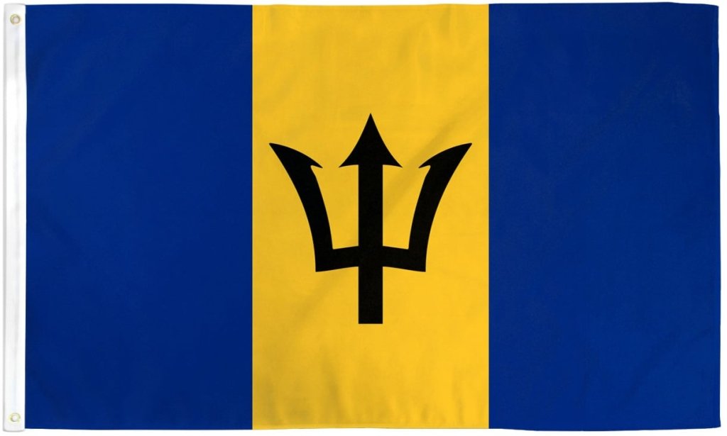 Barbados Flag 2x3ft Poly - Flags Importer