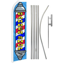 Barber Shop Blue Super Flag & Pole Kit | Flags Importer | 16ft ...