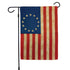 Betsy Ross Vintage Poly-Twill Garden Flag 12.5x18in