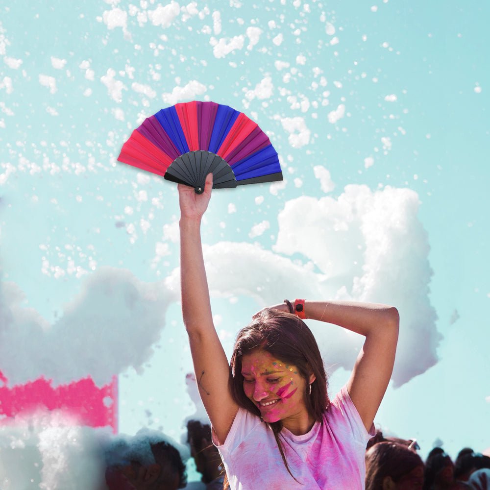Bisexual Small Hand Fan - Flags Importer