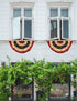USA Vintage Embroidered Oxford-Poly (Medium) Bunting 4x2ft
