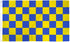 Blue & Yellow Checkered Flag 3x5ft Poly