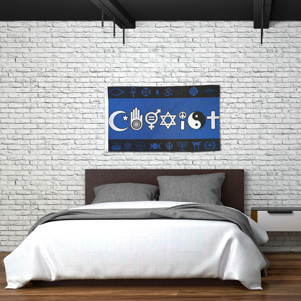 Coexist Flag 3x5ft Poly - Flags Importer