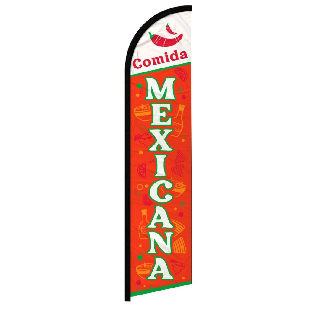 Trade Winds Tacos & Burritos Hot Mexican Food Advertising Flag - 2.5' X 11.5'