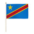Congo Democratic Republic 12x18in Stick Flag - Flags Importer