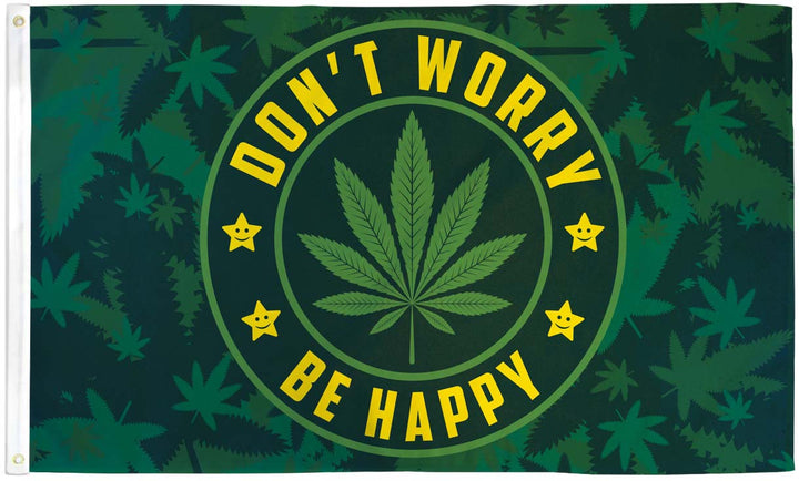 Don't Worry Flag 3x5ft Poly | Flags Importer | Marijuana House Flag