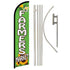 Farmer's Market Windless Banner Flag & Pole Kit - Flags Importer