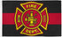 Fire Department (Red & Black) Flag 3x5ft Poly - Flags Importer