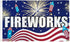 Fireworks (USA) Flag 3x5ft Poly - Flags Importer