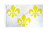 Fleur De Lis (White 3) Flag 3x5ft Poly - Flags Importer