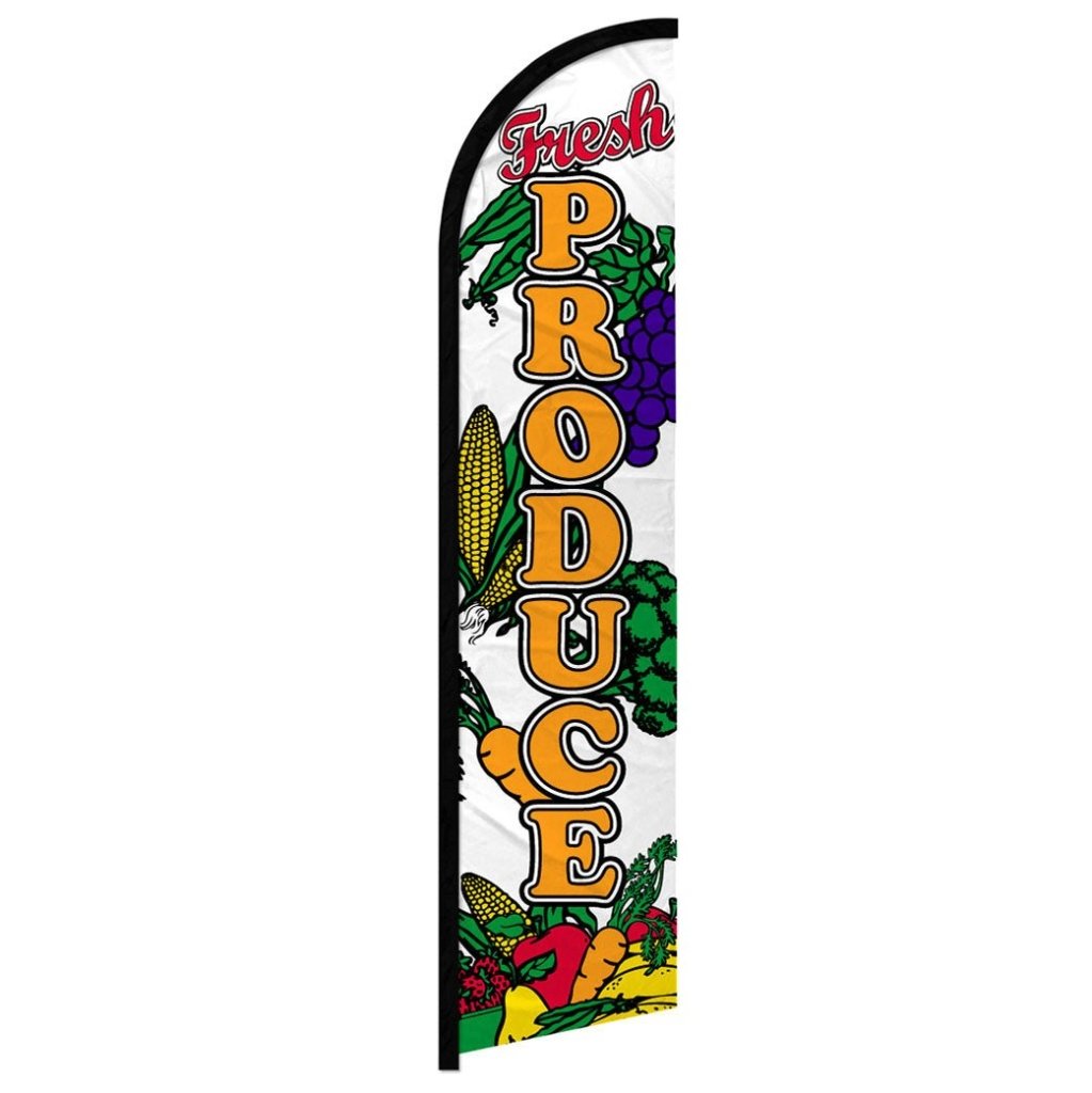 Fresh Produce Windless Banner Flag - Flags Importer