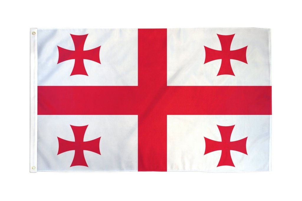 Georgia (Country) Flag 2x3ft Poly - Flags Importer