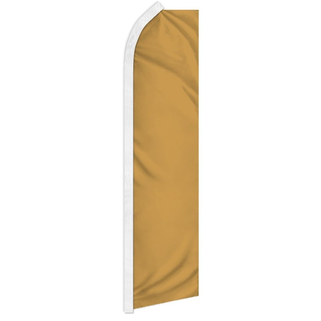 Gold Solid Color Super Flag | Flags Importer | 11.5ft x 2.5ft ...