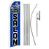 Hair Salon (Blue) Super Flag & Pole Kit - Flags Importer