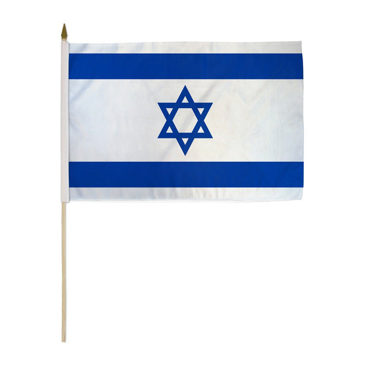 Israel Raya Flag Israel Polyester & Nylon Flags | Israel Mini Banners & Stick Flags ...