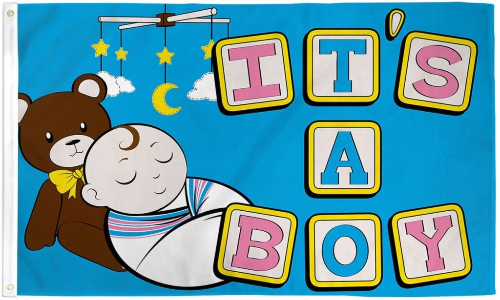 It's a Boy Flag 3x5ft Poly - Flags Importer
