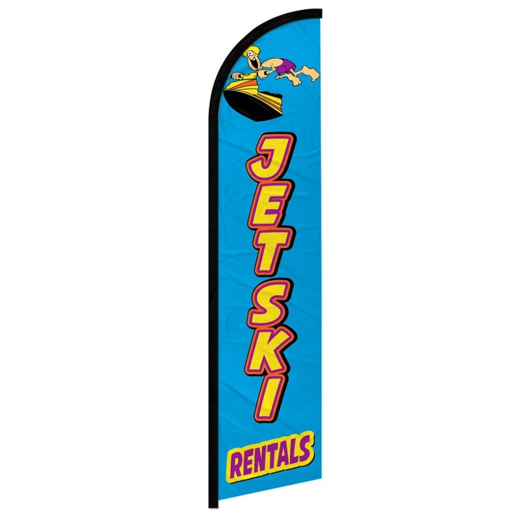 Jetski Rentals Windless Banner Flag - Flags Importer