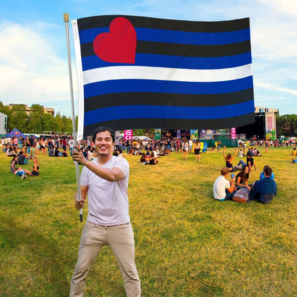 Leather Pride Flag 3x5ft Poly - Flags Importer