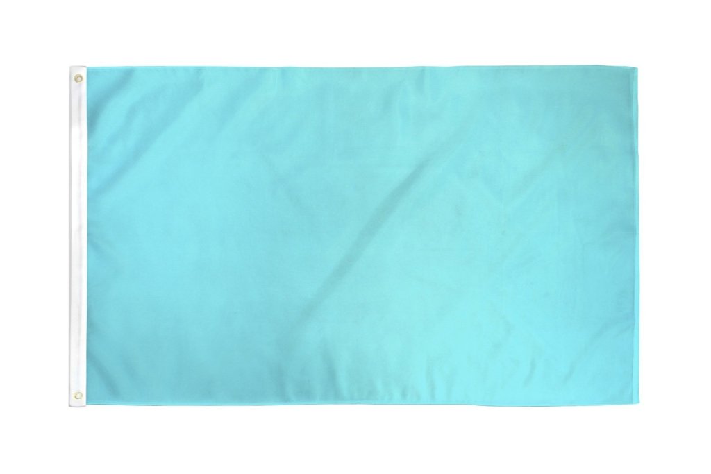 Light Blue Solid Color Flag 3x5ft Poly | Flags Importer | Blank ...