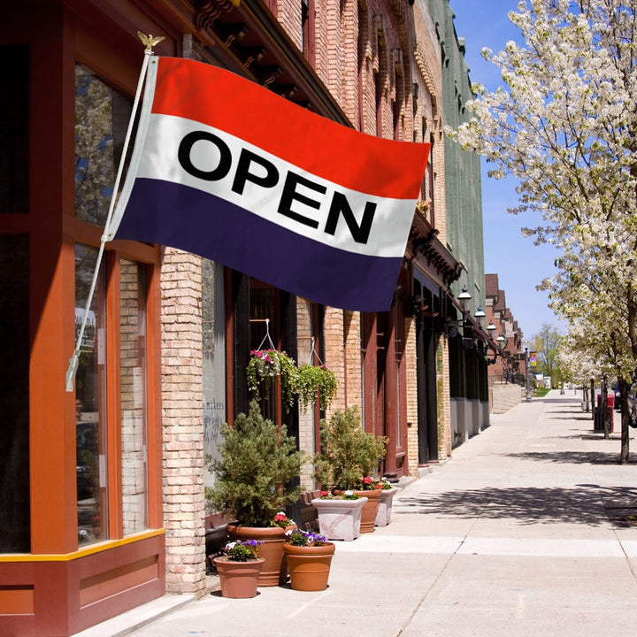 Open RWB Flag 3x5ft Poly | Flags Importer | Business Flag