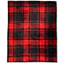 Red & Black Plaid (Large Squares) Soft Plush 50x60in Blanket