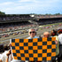 Orange & Black Checkered Flag 3x5ft Poly - Flags Importer