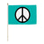 Peace 12x18in Stick Flag - Flags Importer