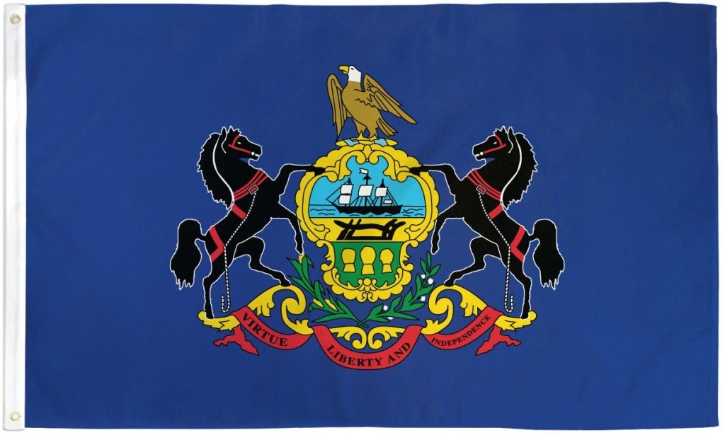 Pennsylvania Flag 3x5ft Poly - Flags Importer
