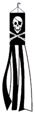 Pirate (Regular) Super Shiny Poly 5ft Windsock - Flags Importer