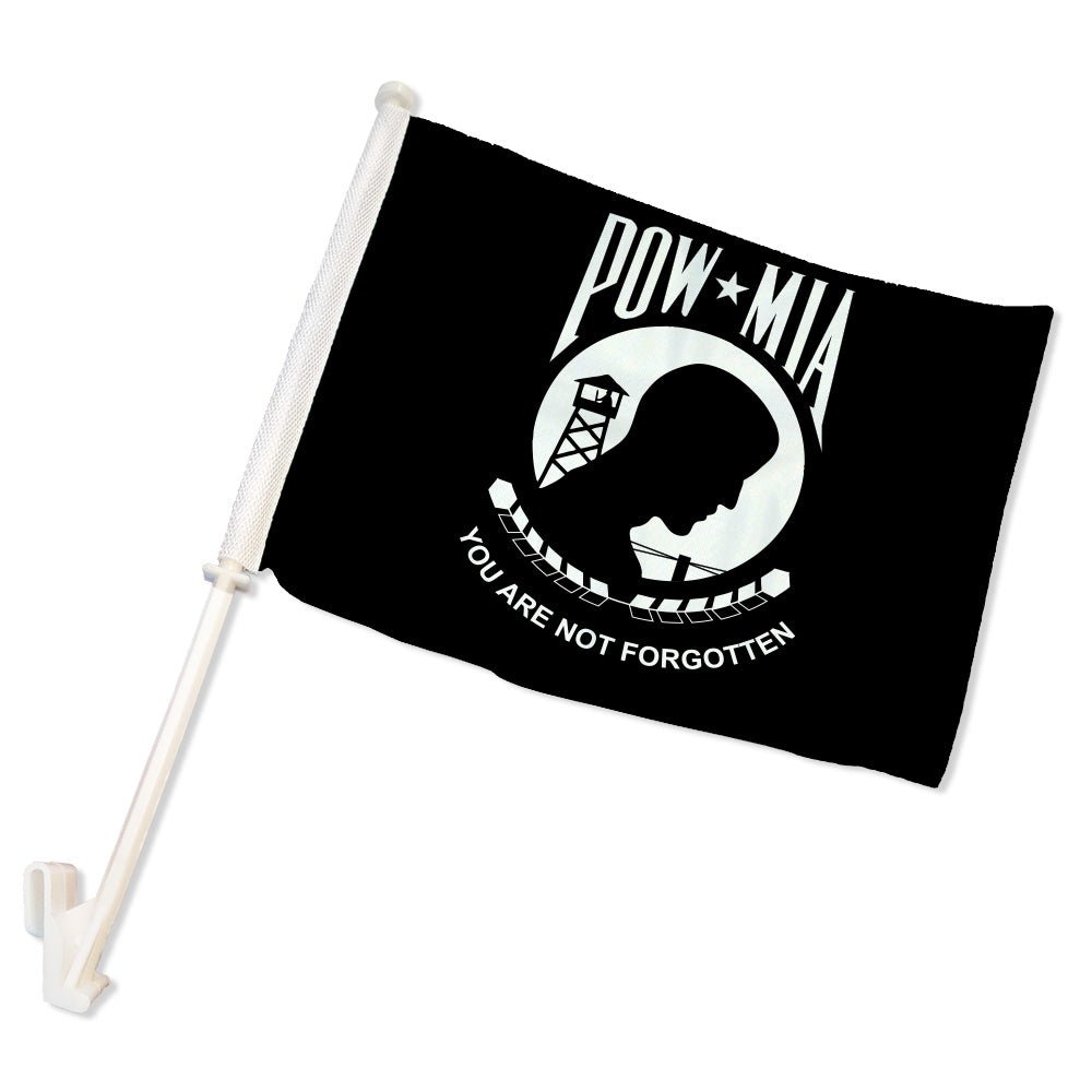 POW-MIA Standard Double-Sided Car Flag | Flags Importer | Car Window Flag