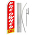 Preowned Cars (Red & White) Super Flag & Pole Kit - Flags Importer