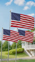 USA Flag Bundle (3-Piece Set) - (1) 3x5ft & (2) 2x3ft Polyester Flags - Vibrant Colors & Durable Grommets - Perfect for Parades, Home Decor & Events