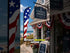 USA New Glory Windless Banner Flag & Pole Kit