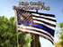 Thin Blue Line USA Flag 3x5ft Poly