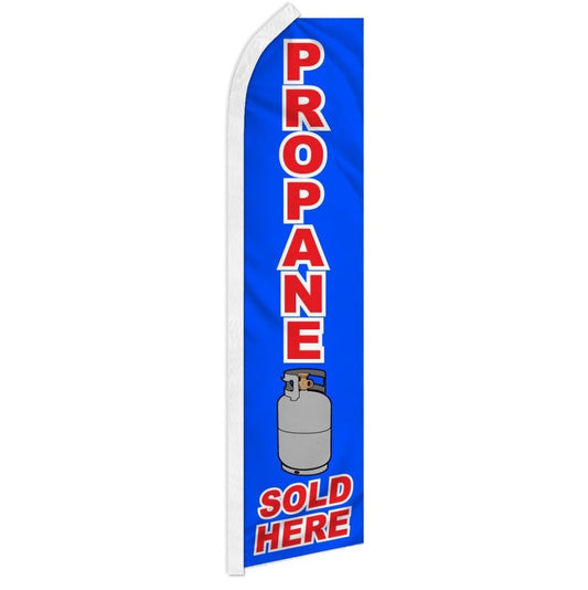 Propane Sold Here Super Flag | Flags Importer | 11.5ft x 2.5ft ...
