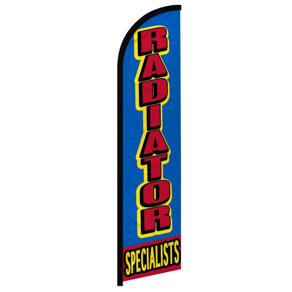 Radiator Specialists Windless Banner Flag | Flags Importer | 11.5ft x 2 ...